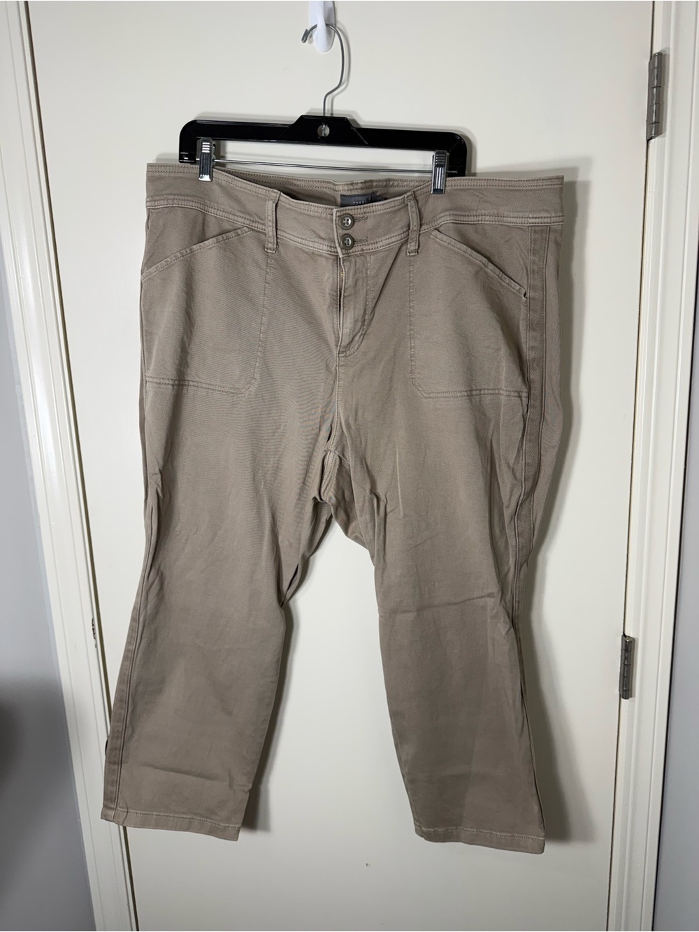 torrid Taupe Straight-Leg Chinos with Double-Button Waist Plus Size 22W